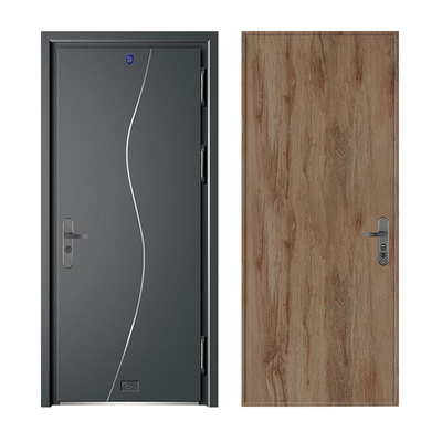 America style stainless steel door Housing villa wrought iron single and half security steel door